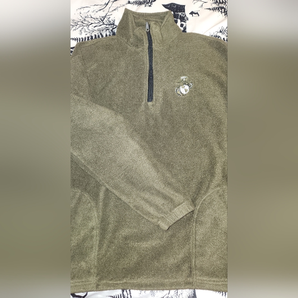 Men's USMC Official Olive Green Sweater